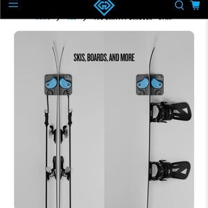3 pack Gravity Grabber wall mount Ski and Snowboard Storage